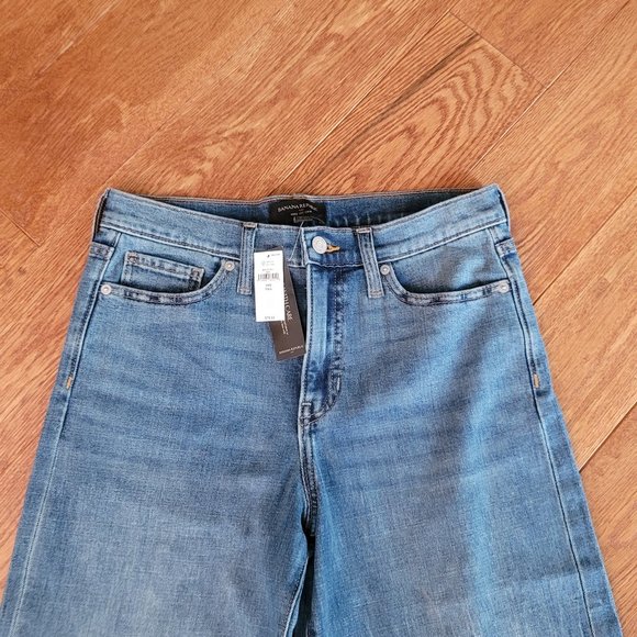 NEW Banana Republic Factory TALL Wide Leg Crop Jeans Size 28 TALL - Picture 6 of 12